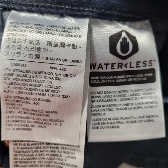 Levi's Dark Wash Paint Bleach Splatter High Waisted Wedgie Skinny Jeans - Picture 13 of 14